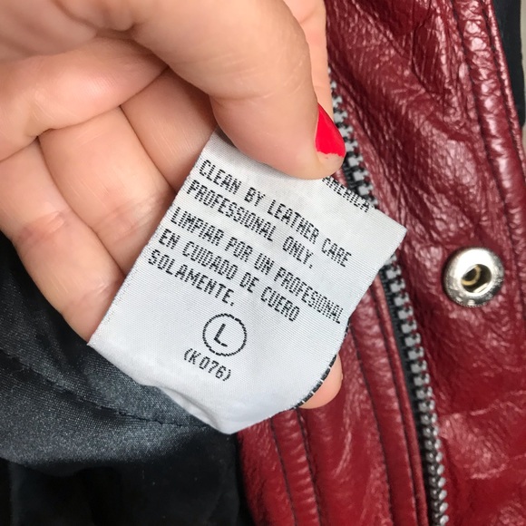 VTG Perry Ellis America 90s Leather Varsity Jacket - Picture 10 of 13